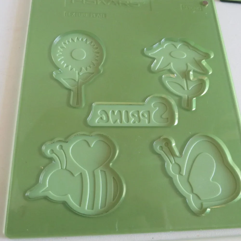 TEXTURE PLATES 4 SEASONS Fiskars Embossing, Tracing, Magnetic attachment